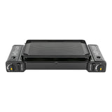 Double Head Gas stove with Baking Tray