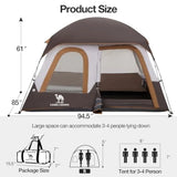 Backpacking tent for outdoor camping and hiking