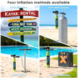 Lightweight 0.5 L Mini Scuba Tank with Integrated Full-Face Mask