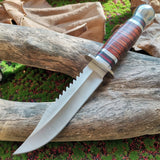 High-Quality Hunting Knife with Wooden Handle