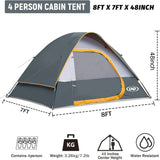 Durable 2-4 Person Camping Tent