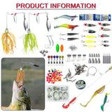 Fishing Lures Kit with Tackle Box Included