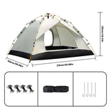 Small Silver Compact Auto-Tent