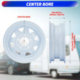 2 Pack 5.30-12 5.30x12 Trailer Tires with 12 in Rims,5 Lug