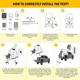 Awning-Equipped Waterproof Truck Tent