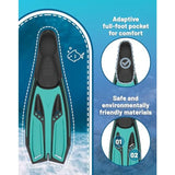 Snorkeling Fins with Full Foot Pocket