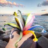 10Pcs 9cm Fishing Lures T Tail Worm Soft Bait