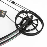 Short Axis Compound Bow Set Kit 30-60Lbs Adjustable Draw Weight Ambidextrous