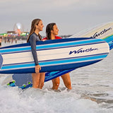 Soft Top Foam 7' Surfboard in Blue Pinline