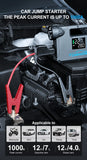 5-in-1 Car Jump Starter with Air Compressor Portable Flashlight
