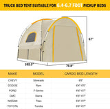 Awning-Equipped Waterproof Truck Tent