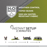 Quick Setup Cabin Tent for 9 People