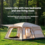 Camping Tent, Top Skylight for Ventilation and Mosquito Protection