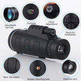 80x100 HD ZOOM Powerful Monocular Telescope Aluminium Alloy Tripod
