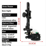 Compound Bow 5 Pin Sight 0.019-Inch Optical Fiber