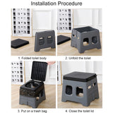 Portable Folding Outdoor Camp Toilet