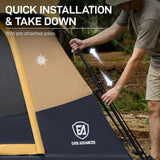 4 Person Blackout Camping Tent, 60s Easy Setup Instant Cabin Tent