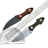 Fixed Blade Knife with Leather Sheath