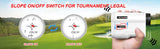 Golf Laser Rangefinder, Binoculars with Flag Lock, Slope Compensation, Vibration, Telescope for Golf Disc Game，Hunting