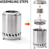 Mini Stove Wood Burning Pellet Fueled