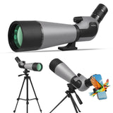25-75x80 Upgrade Spotting Scope HD Large Field Powerful Zoom Monocular Telescope FMC BAK4 for Bird Watching Target Shooting