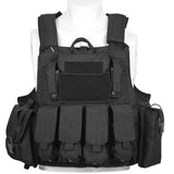 LQARMY Men Tactical Vest 1000D Quick Release Plate Carrier