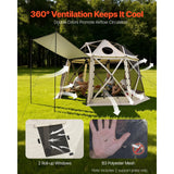 13-Sided Pop-Up Gazebo, 12 x 12 ft for 8-10 People