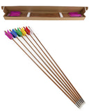 Turkey Feather Bamboo Arrows 6/12pcs 33.4"