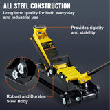 Heavy-Duty Steel Racing Floor Jack with Piston Lift Pump