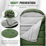 XXL Big and Tall 4 Season Sleeping Bag for Adults