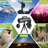 80x100 HD ZOOM Powerful Monocular Telescope Aluminium Alloy Tripod