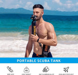 Portable Mini Scuba tank reusable up to 10-15 minutes underwater