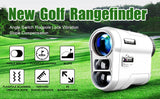 Golf Laser Rangefinder, Binoculars with Flag Lock, Slope Compensation, Vibration, Telescope for Golf Disc Game，Hunting