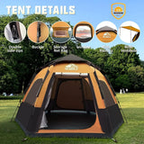Instant Pop Up 2/3/4 Person Camping Tent