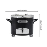 Portable Stainless Steel Wood Stove with Removable Ash Tray