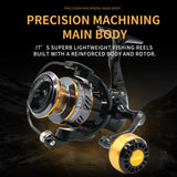 Spinning Reel Metal Cup 10KG Max Drag Power
