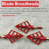 Hunting Arrow Tips, 12 pcs, 125 grain, Screw-in Blade