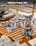 45-Piece Camping Cookware Set