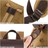 Vintage Waxed Canvas Backpack
