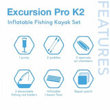 68309EP Excursion Pro K2 Inflatable Kayak Set