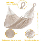 Handwoven Hammock by Thick Cotton Rope
