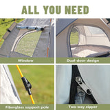 Small Silver Compact Auto-Tent
