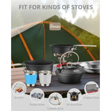 Ultralight Anodized Aluminum Cookware Set