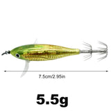 1-3PCS 5.5g Luminous Floating Wood Shrimp Lure