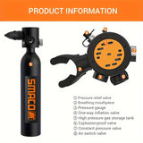 Portable Mini Scuba tank reusable up to 10-15 minutes underwater