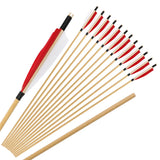 Archery Arrows 12pcs 32inch Wooden Shaft