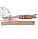 High-Quality Hunting Knife with Wooden Handle