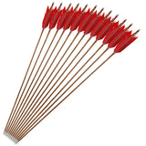 Turkey Feather Bamboo Arrows 6/12pcs 33.4"