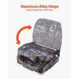 2 Pack Folding Boat Seats with Low Backrest