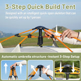 Small Silver Compact Auto-Tent